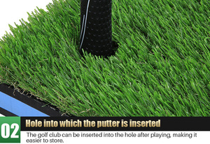 GL001 Tapete de Golf para Exteriores con Línea de Aproximación, Tamaño 50x300cm/75x300cm, Ayuda para el Entrenamiento de Golf - Product Image 6