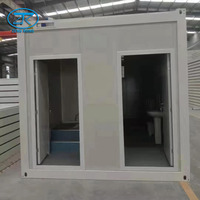 Maison préfabriquée en acier modulaire de type Z Conteneur pliant préfabriqué pour bureau Salle de réunion mobile Toilettes publiques/salle de bain de site