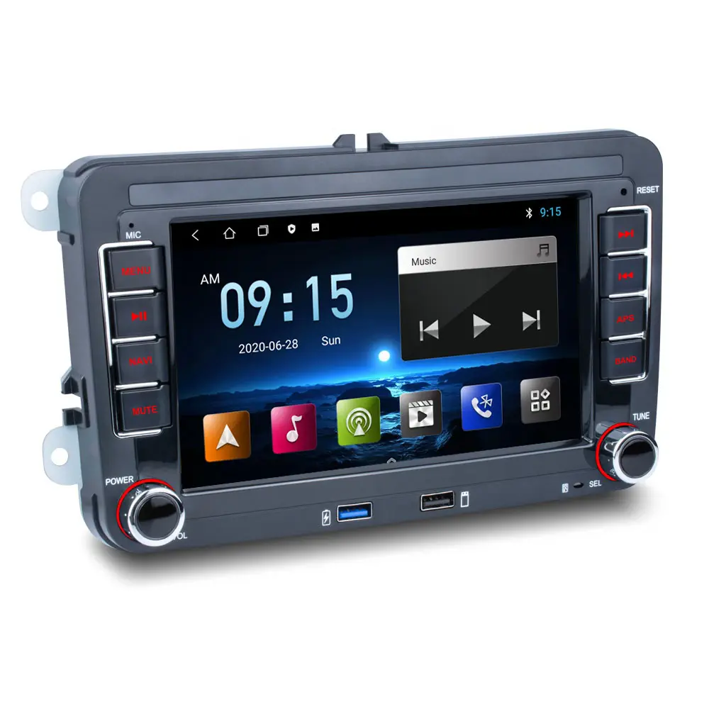 Android 2 Din GPS стерео радио автомобиля MP5 плеер для Volkswagen Golf/Polo/Tiguan/Passat/b7/b6/SEAT/leon/Skoda/Octavia стерео