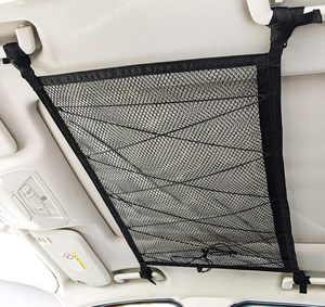 Haute qualité Double couche maille voiture toit stockage organisateur Polyester <span class=keywords><strong>plafond</strong></span> Cargo Net poche pour SUV camion intérieur accessoires - Product Image 1