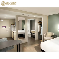 LivSmart Studios Ensemble de meubles de chambre à coucher en MDF 5 étoiles de luxe moderne et écologique personnalisable Hilton Hôtels Appartements Queen King