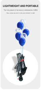 Poussette pour animaux de compagnie pour petits chiens avec panier de rangement Poussette pour enfants détachable - Product Image 5