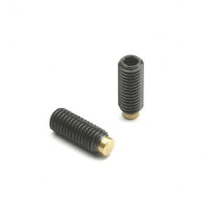 Fasteners M3-12 Brass Tip Stainless Steel Plunger <b>Thrust</b> Screws with Black Oxide Finish Fully Threaded - Product Image 4