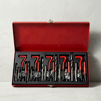 Kit de réparation de filetages OEM 131 pièces, jeu de forets et tarauds HSS M5-M12, boîte à outils de réparation automobile, étui rigide, garantie 1 an, entretien domestique