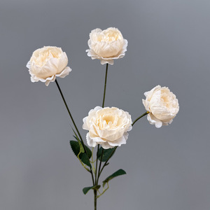 Hot Selling Hoge Kwaliteit Zijde Champagne Rose Kunstbloemen Voor Bruiloft Decoratie Home Party Tafelloper Decor