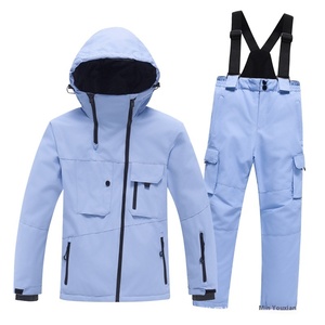 Ruiyan inverno Set di tuta da sci Freestyle per bambini per ragazzi e ragazze con spessore caldo all'aperto antivento impermeabile resistente all'usura sci - Product Image 3