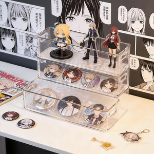 Acrylic Badge Display Rack 75mm Sealed Storage Box For Collectibles Organizing - Product Image 4