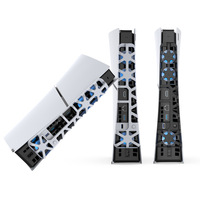 Support de refroidissement vertical pour console mince, ventilateur de refroidissement intégré en ABS, support multi-ports USB, accessoires pour console de jeu
