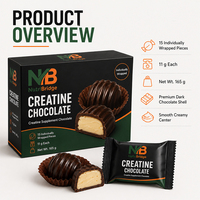 Barre chocolatée à la créatine en gros, complément alimentaire pour la force musculaire, fabrication OEM