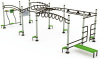 Équipement de fitness extérieur agréable pour les enfants, résistant, durable et écologique, idéal pour les exercices et les divertissements en parc