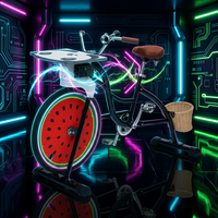 Bicicleta Urbana EXI 2026 Steel City Power Chopper, Máquina de Entretenimiento Deportivo para Interiores/Exteriores, con Carga para Teléfono Móvil, para Adultos