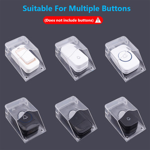 Housse de protection pour sonnette, sonnette sans fil domestique étanche, boîte transparente résistante aux intempéries et aux éclaboussures, plaque signalétique pour bouton - Product Image 5