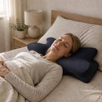 Oreiller ergonomique moderne en mousse à mémoire de forme à récupération lente, soutien cervical, rafraîchissant, direct usine, OEM ODM