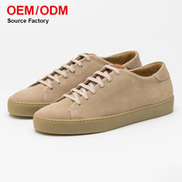 Chaussures décontractées en daim véritable à logo personnalisé, coupe basse, pour la marche et le skateboard, vente en gros d'usine pour hommes