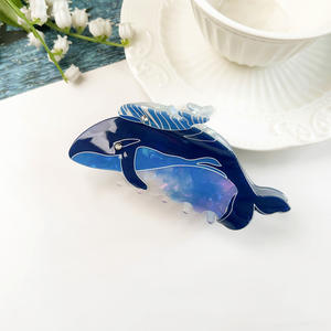 Nouvelles pinces à cheveux requin et dauphin, design personnalisé, grande taille, série Océan, accessoires pour cheveux pour femmes - Product Image 6