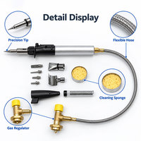 YIZHENG YZ-091 Fer à souder au gaz butane sans fil de type stylo, chalumeau pour soudage, réparation de plastique thermorétractable, bricolage
