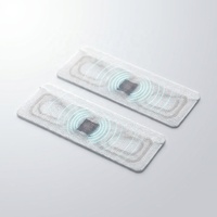Etiqueta RFID Textil Flexible Micro Mini para Lavandería, 36x11mm, Chip U8, Etiqueta UHF Invisible Cosida, 200 Ciclos de Lavado para Toallas Pequeñas