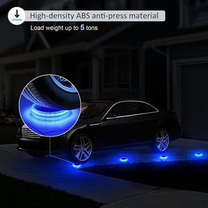 Caliente al aire libre IP68 Luces de cubierta azules con energía <span class=keywords><strong>solar</strong></span> Paquete de 4 caminos de tierra lámpara de jardín luces de paso LED solares para paisaje - Product Image 4