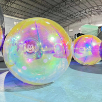 Ballon miroir gonflable pas cher en PVC coloré réfléchissant pour Noël