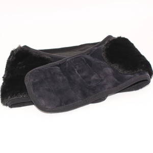 Fulishu Cinturón de soporte para la cintura con forro polar grueso, protección contra el frío para adultos, unisex, cierre de velcro, acolchado de algodón, dorado - Product Image 3