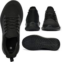 Chaussures de course larges pour hommes, légères, respirantes, confortables, à enfiler, pour l'entraînement, la salle de sport, le jogging, les vêtements décontractés, tige en mesh, automne