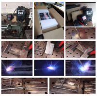 Soudeuse MIG sans gaz synergique Decapower SYN200 200A portable à onduleur IGBT pour soudage à fil fourré, pour professionnels et bricoleurs