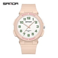 Sanda 6123 Top-Marke Chronograph Luxus-Sportuhr für Herren Wasserdicht Automatisches Datum Männliche Uhr Digitale Sportuhr Relogio Masculino