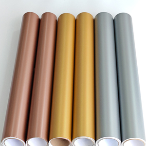 Vinilo Autoadhesivo Metálico Mate Dorado/Plateado/Rosa Dorado, Material de PVC, Larga Duración en Exteriores, Fácil de Cortar, Rollo de Vinilo de Corte - Product Image 1