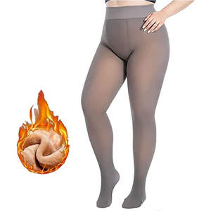 Prix de gros Leggings d'hiver pour femmes Collants thermiques Collants pour femmes Taille haute Doublure en polaire - Product Image 3