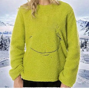 Sweat-shirt en polaire sherpa doublé personnalisé, inspiré de Noël, pour le pull de Noël - Product Image 3