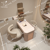Haute qualité beauté ongles Tables tiroirs étagères verre personnalisé Salon meubles maquillage Dressing Station ongles manucure Table