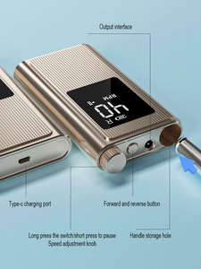 Gerinda elektrik 40000rpm profesional, gerinda listrik dan penyedot debu, maraton, bor kuku tanpa inti, portabel, dapat diisi ulang daya, profesional - Product Image 4