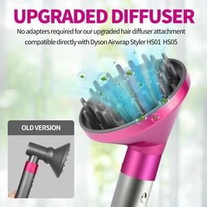 Diffuseur pour fer à friser, embout de séche-cheveux de qualité supérieure, accessoire de coiffage pour <span class=keywords><strong>Dyson</strong></span> HS01/HS05 - Product Image 4