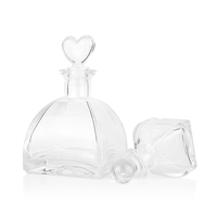Conception créative 50ml 100ml 150ml 250ml bouteille de diffuseur de roseau en verre vide transparent facile à ouvrir extrémité rechargeable transporteur d'huile essentielle