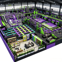 Aire de jeux intérieure personnalisée clé en main, trampoline géant, piscine à blocs de mousse, mur adhésif, jouets pour enfants, divertissement populaire pour les enfants
