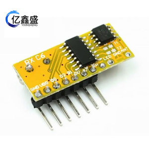 RXC6 433M RF Module 5V 4 Channel <b>Receiver</b> GPIO Interface Industrial <b>Wireless</b> Remote Control Module - Product Image 4