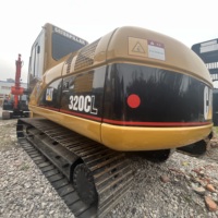 Excavatrice CAT 320CL d'occasion haute performance à vendre avec châssis à chenilles allongés et liens de châssis à plus de 85 % de durée de vie restante