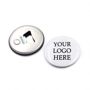 Personalized Coaster Shape Magnetic Bottle Opener Beer Manual <b>Can</b> Opener <b>Fridge</b> Magnet - Product Image 3