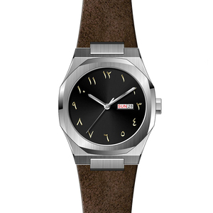 Montres pour hommes de style luxueux, haut de gamme, avec logo de marque personnalisé, cadran arabe, argent, Orologio Uomo, avec boîtier en acier inoxydable 316L, U2865-04 - Product Image 3