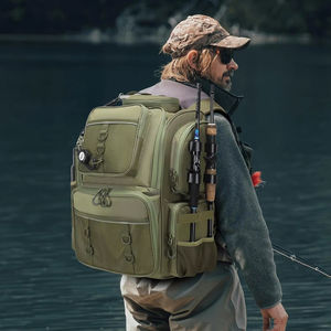 Sac à dos de pêche étanche avec porte-canne à pêche Sac à dos de pêche à bandoulière - Product Image 3