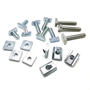 SS304 10.9 Anti Rotation Metric Hammer Type Nut And T Bolt For Hose Clamp