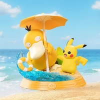 Caja Sorpresa de la Serie Pika Chu y Amigos, Mercancía de Anime, Figuras Coleccionables, Decoración de Escritorio, Regalo