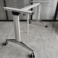 Pied de bureau pliant avec table pliante Table d'appoint, espace supplémentaire pour les accessoires
