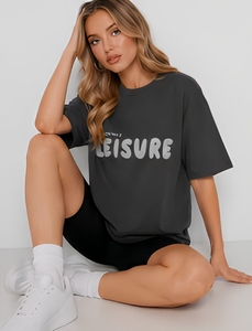 Camiseta de Mujer, Corte Ajustado, Bordada, Transpirable, Estilo Preppy, Estampado Informal, Manga Corta, Algodón/Fibra de Bambú, Informal - Product Image 3