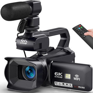 Caméra vidéo numérique 6K caméscope 64MP UHD WiFi IR Vision nocturne caméra de vlogging pour <span class=keywords><strong>enregistreur</strong></span> de caméra à écran tactile <span class=keywords><strong>YouTube</strong></span> - Product Image 6