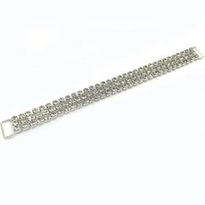 16cm 3-Row Close Chain Alloy Crystal Rhinestone <strong>Bikini</strong> Connector Clip Buckles Versatile Clip-on Shoes Belts Bags <strong>Competition</strong> - Product Image 4