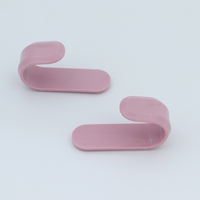 Probebi rose J crochet crochet de porte en plastique à un niveau conception auto-adhésive couronnes suspendues salon cuisine salle de bain mur bureau