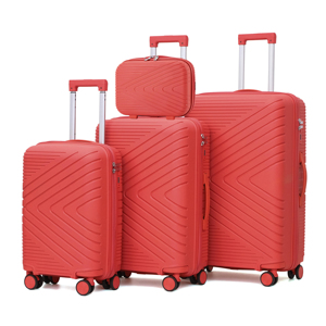 Juego <span class=keywords><strong>de</strong></span> Maletas <span class=keywords><strong>de</strong></span> Viaje Rígidas <span class=keywords><strong>de</strong></span> 4 Piezas, Estilo Simple, Coloridas, con Ruedas Giratorias <span class=keywords><strong>de</strong></span> 360 Grados, Gran Capacidad, Resistentes al Agua, con Cierre - Product Image 4