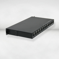 ST Active 4CH Audio Network Bridge Model ST-0801 1U Rack Mount Stage Box dengan Input Output XLR, Ethernet, dan CAN Link
