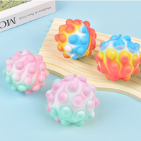 Balle anti-stress sensorielle unisexe pour enfants, en silicone 3D de qualité alimentaire, 7 cm, avec logo personnalisé, nouvelle arrivée Novacross, vente chaude